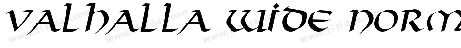 Valhalla Wide Normal字体转换